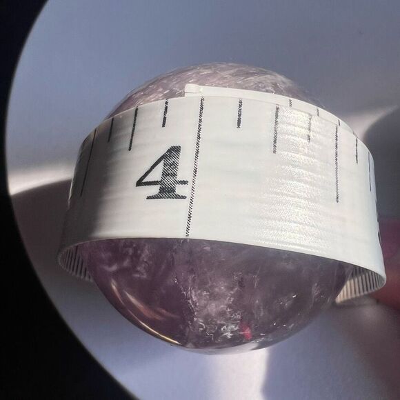 Amethyst Crystal Marble‎ Sphere Meditation Stone (#5) - Picture 8 of 10